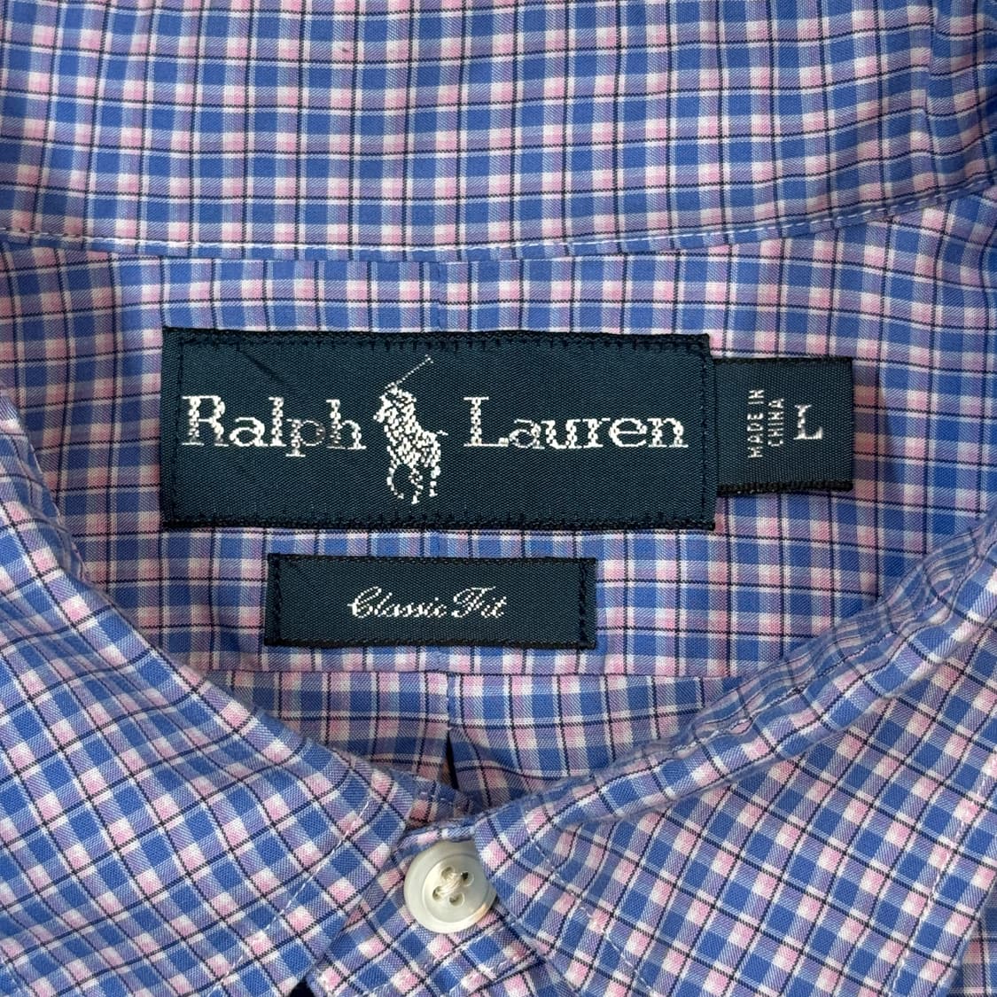 L) 폴로 랄프로렌 원포켓 클래식핏 체크 셔츠 상품이미지5