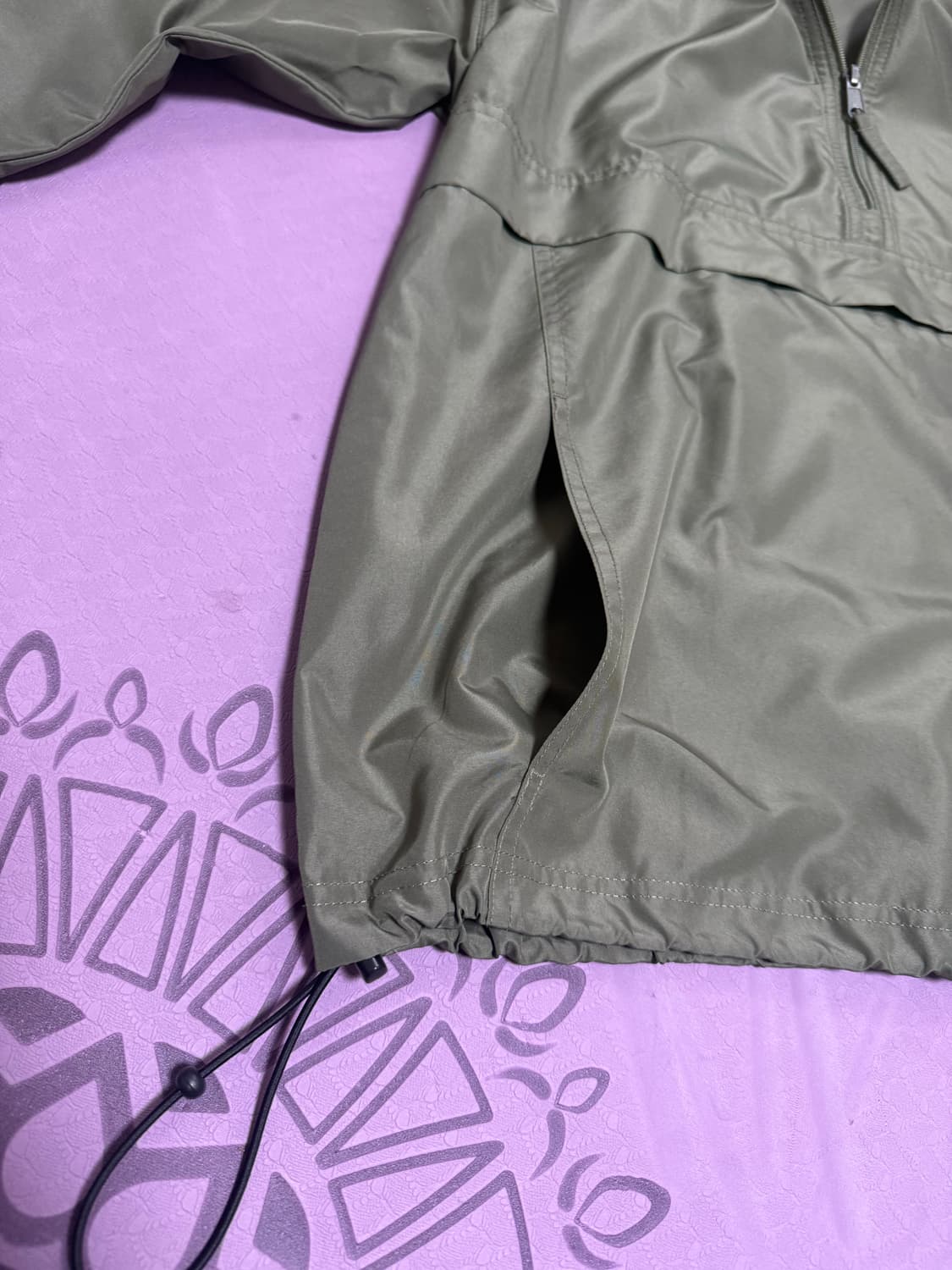 챔피온 아노락 바람막이 M 카키 상품이미지4