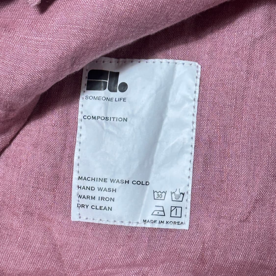 3(L) 다레니모 포켓 셔츠 핑크 레드 상품이미지5