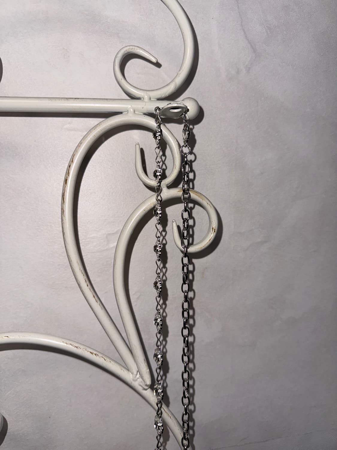 Silver cubic flower chain belt 상품이미지3