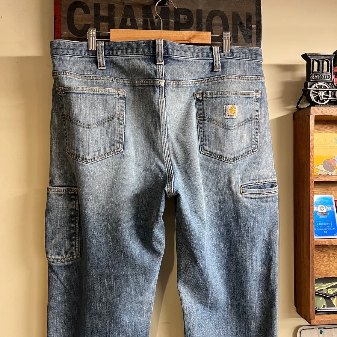 칼하트 카펜터 데님 38x32 Mexico 260413-20 빈티지 상품이미지6