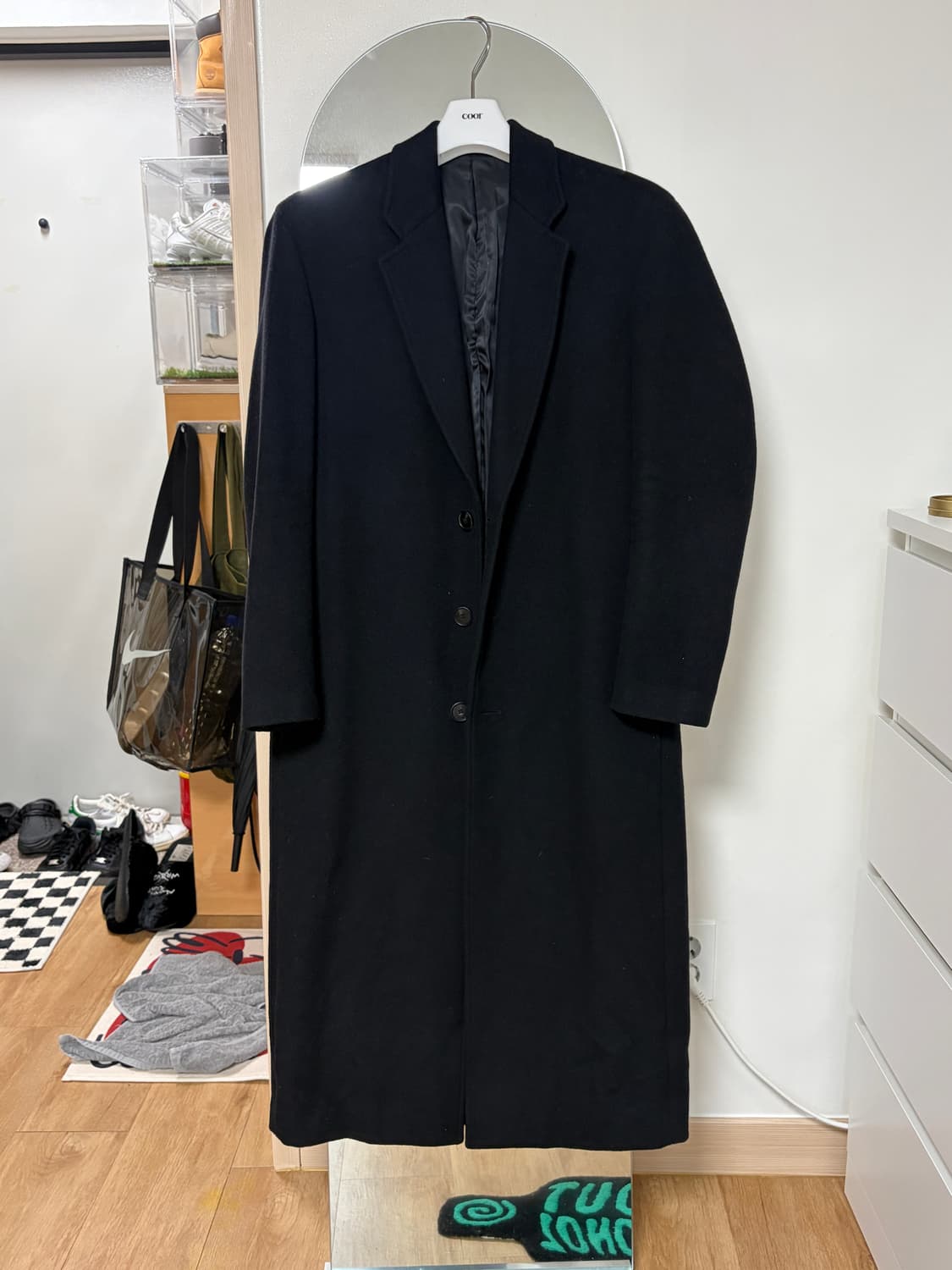 비바스튜디오 롱코트 블랙 빈티지 상품이미지1