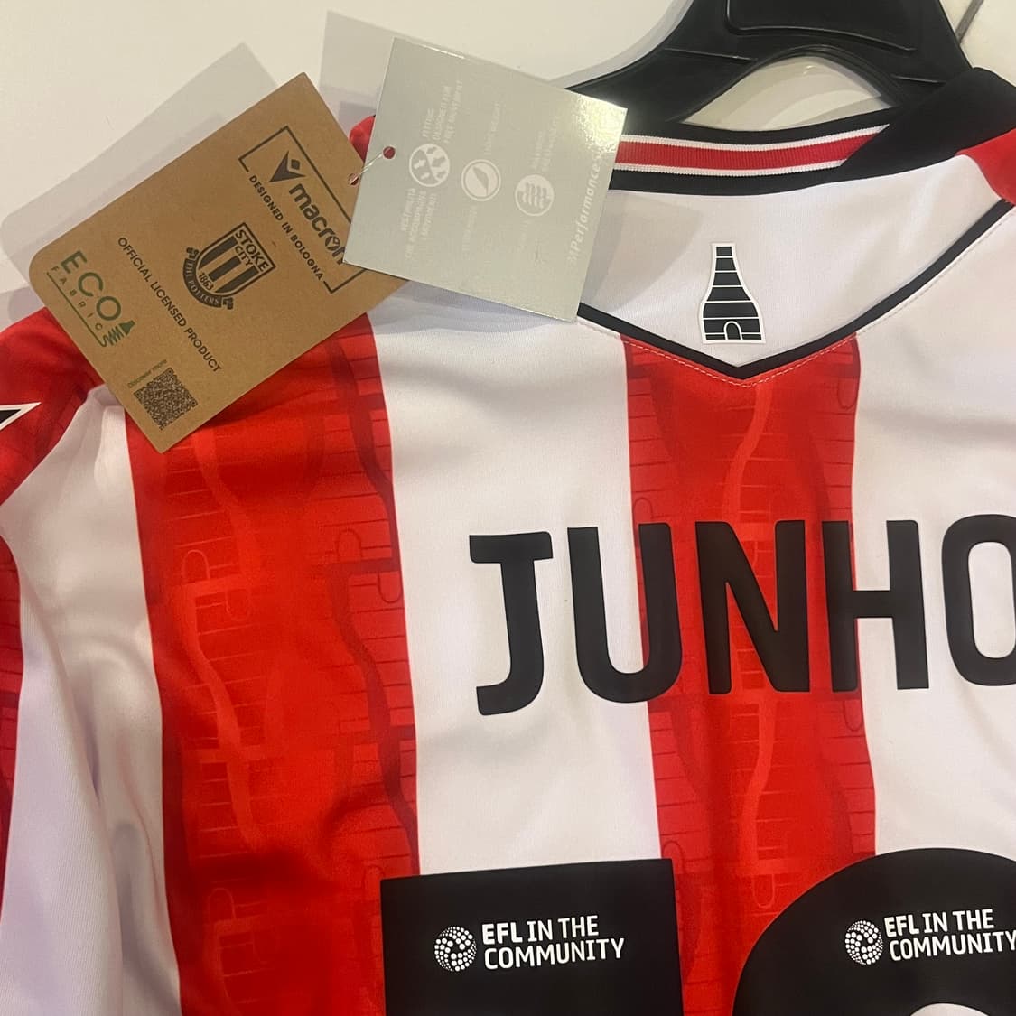 스토크시티 배준호 친필사인 유니폼 새상품 상품이미지4