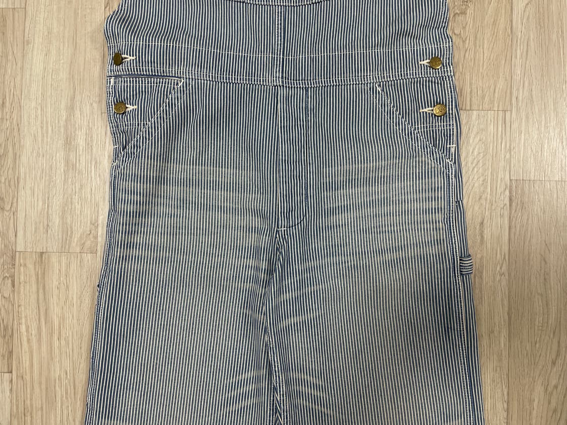 32) 70's 복각 Lee 재팬 히코리 데님 오버롤 상품이미지5