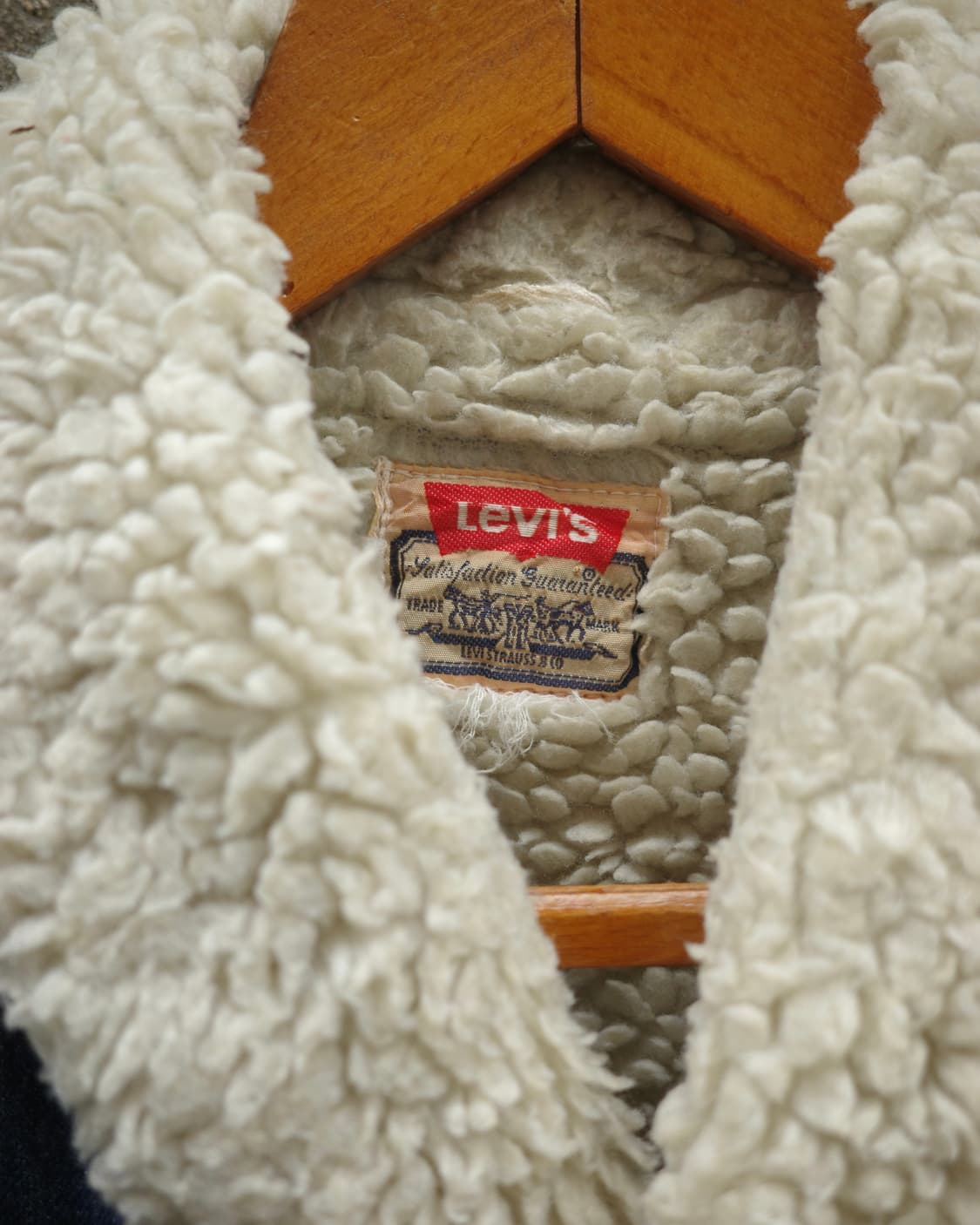 70‘s Levi’s 데님 웨스턴 숄카라 쉐르파 자켓 상품이미지3