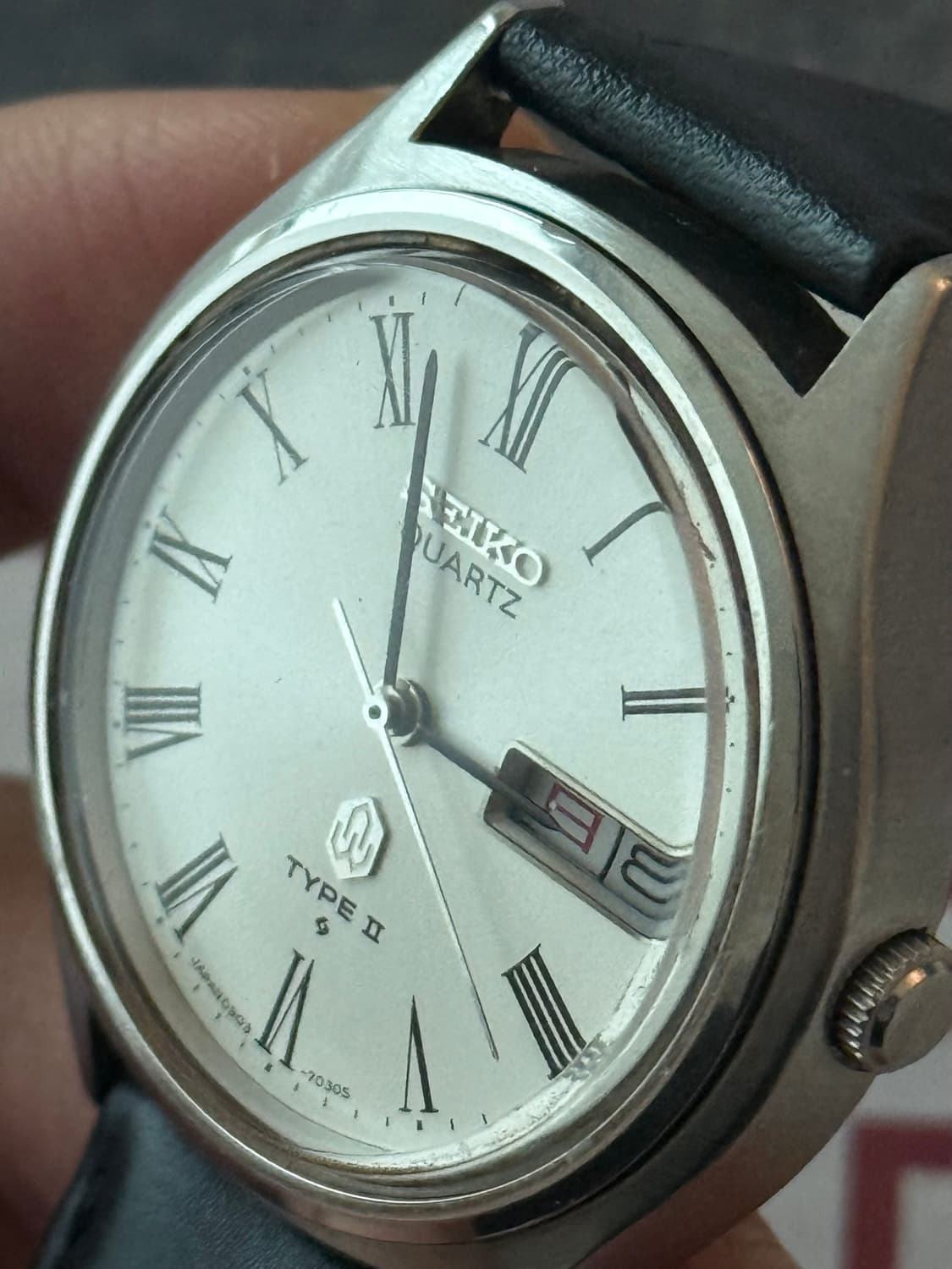 세이코 Seiko TYPE II 쿼츠 로만 인덱스 데이데이트 상품이미지5