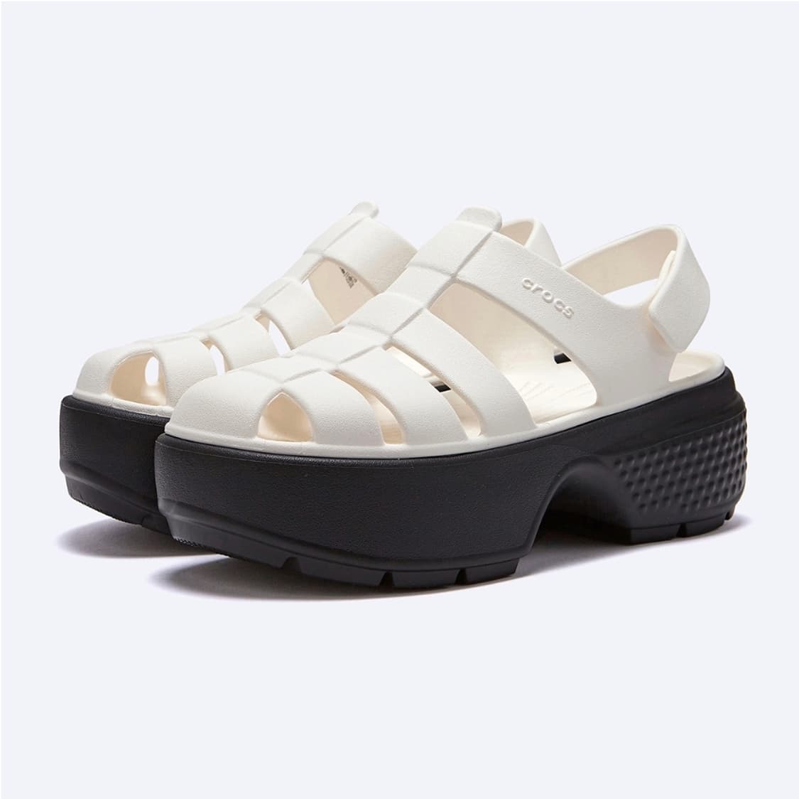 W7) 크록스 피셔맨 샌들 플랫폼 샌들 키높이 신발 상품이미지1