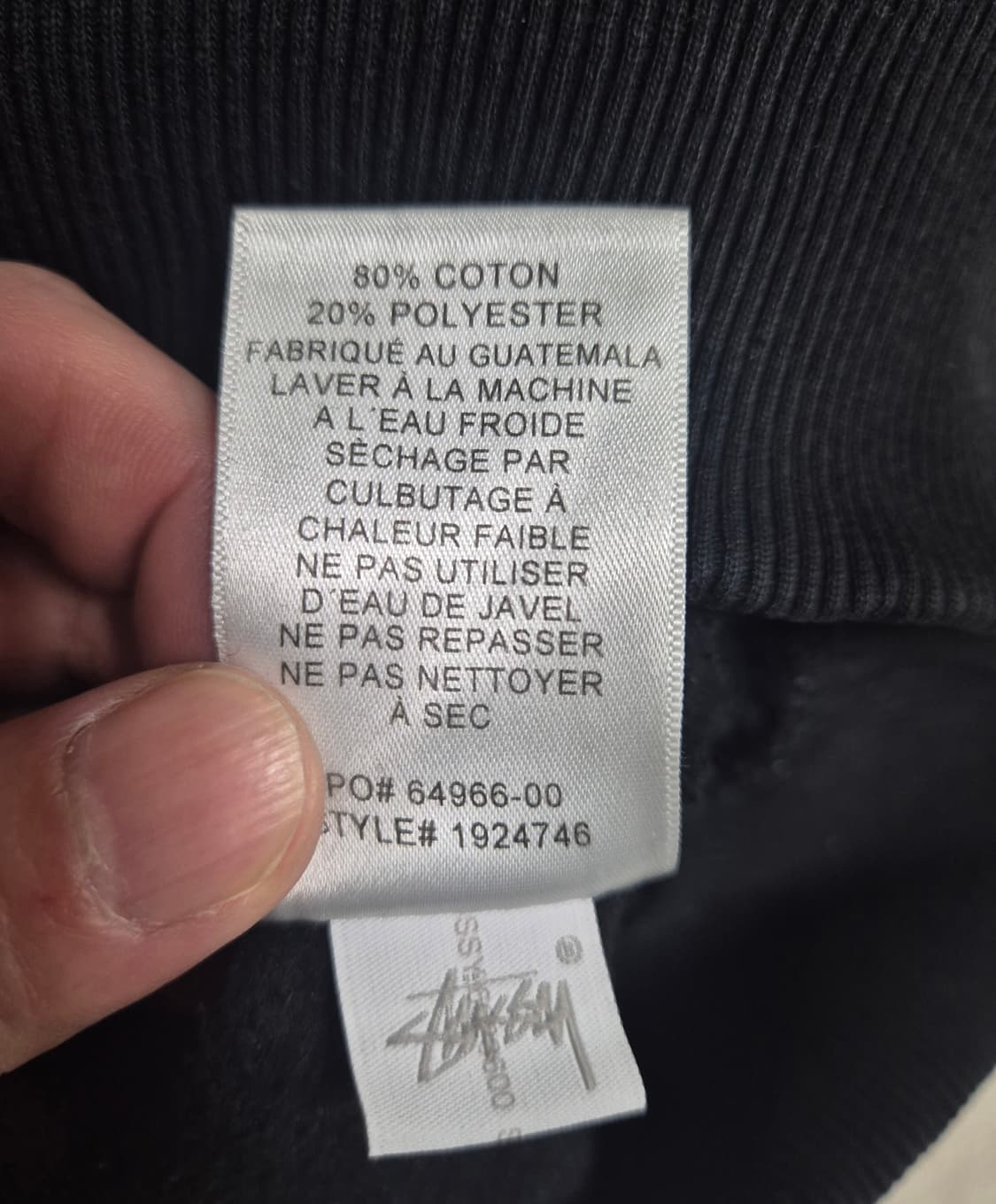 스투시 서프 스케이트 스컬 후드티 블랙 M (정품) 상품이미지9