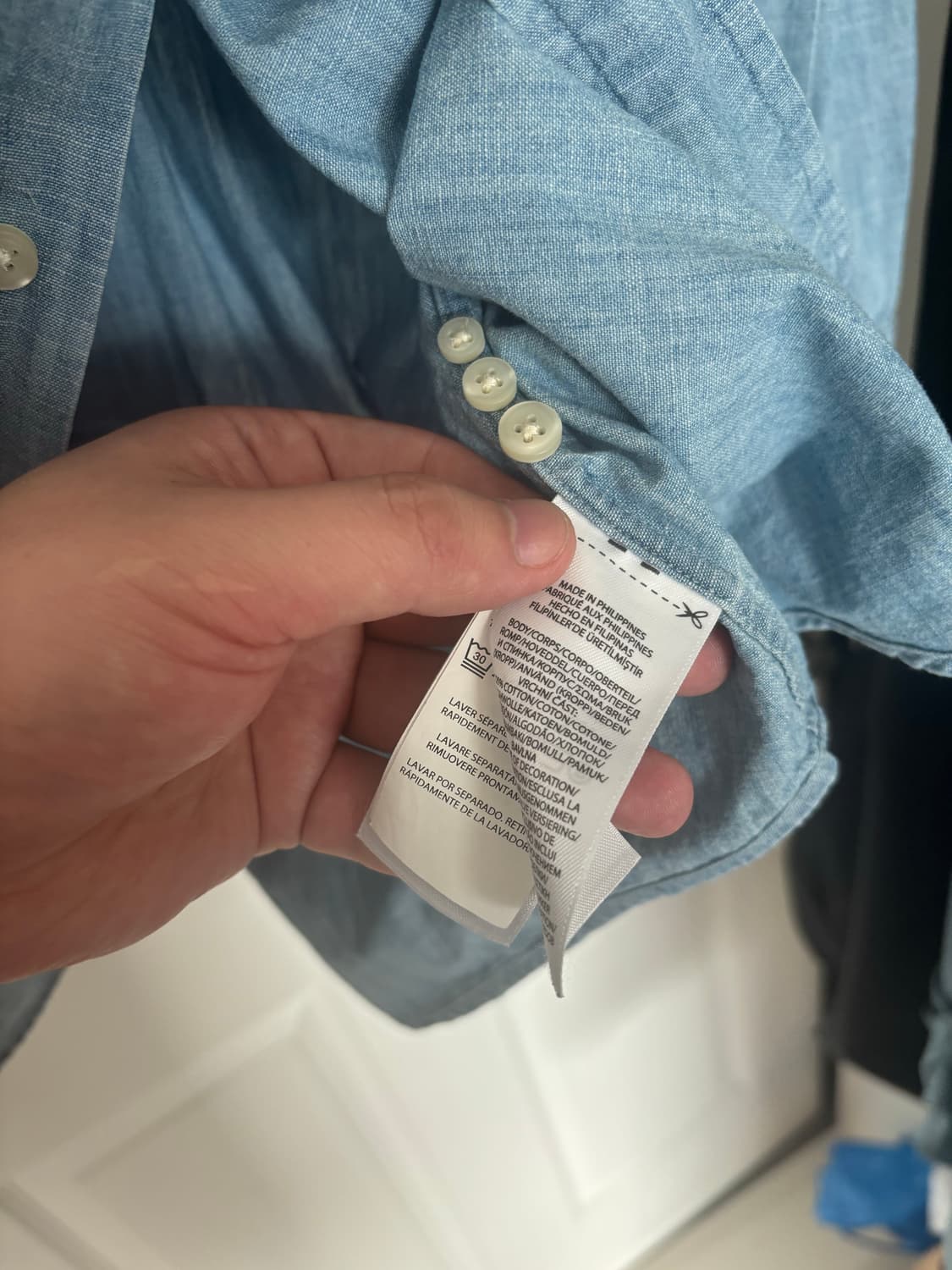 [xl] 폴로 빔즈 빅셔츠 샴브레이 상품이미지5