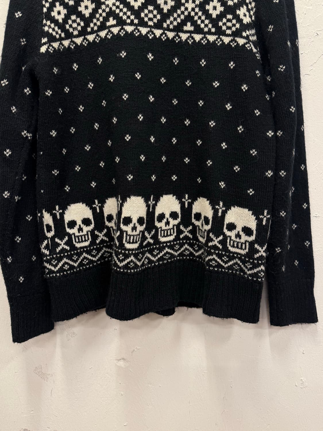 77) STOOGE & CO Skull Pattern Shawl Coll 상품이미지8