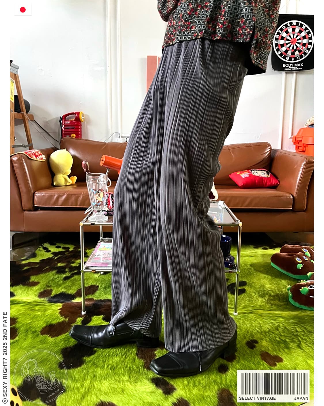 JPN Vintage Real Pleats Wide Trouser  상품이미지1