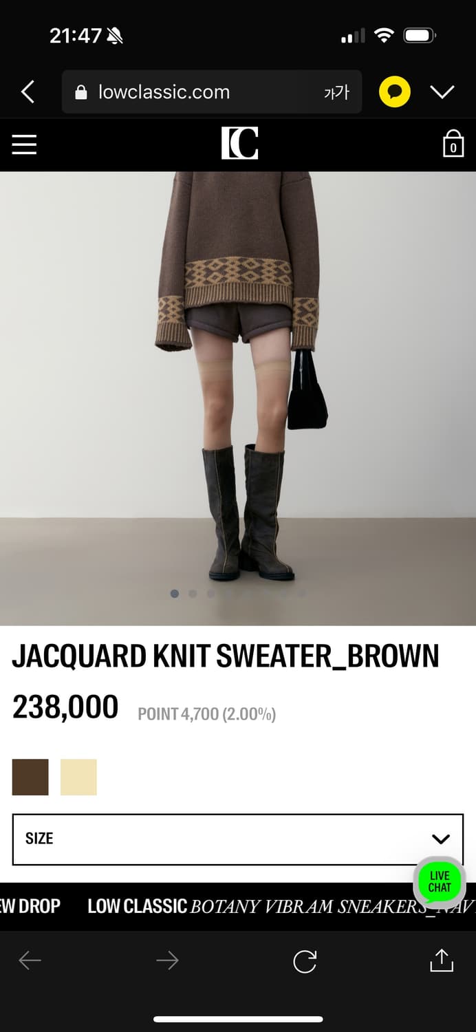 로우클래식 JACQUARD KNIT SWEATER 상품이미지7