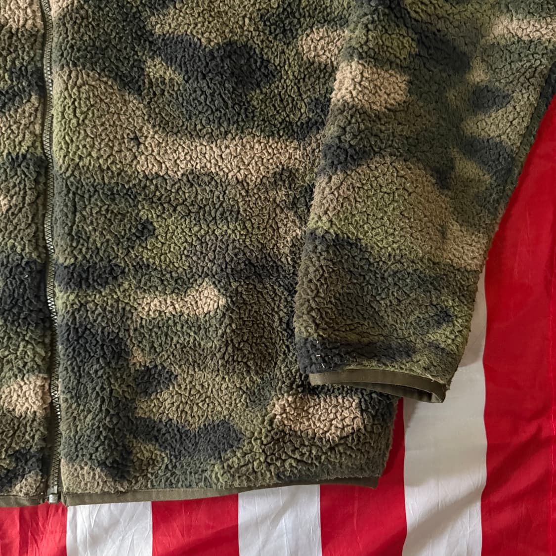 [XL] 컬럼비아 카모 밀리터리 후리스 자켓 상품이미지5