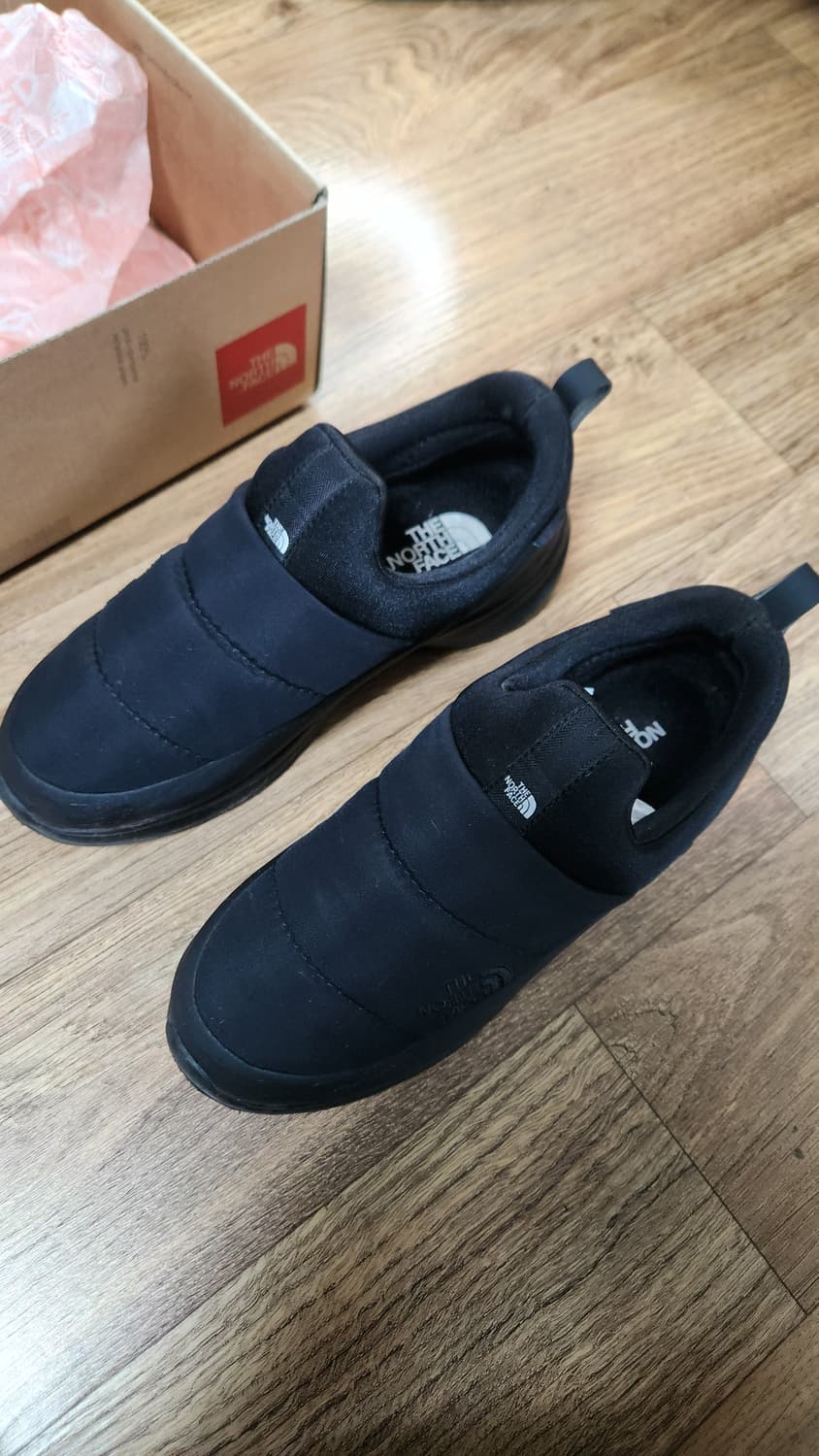 # 노스페이스 정품 여성 패딩 방한화 급처 / 슬립온 뮬 따뜻한 신발 상품이미지1