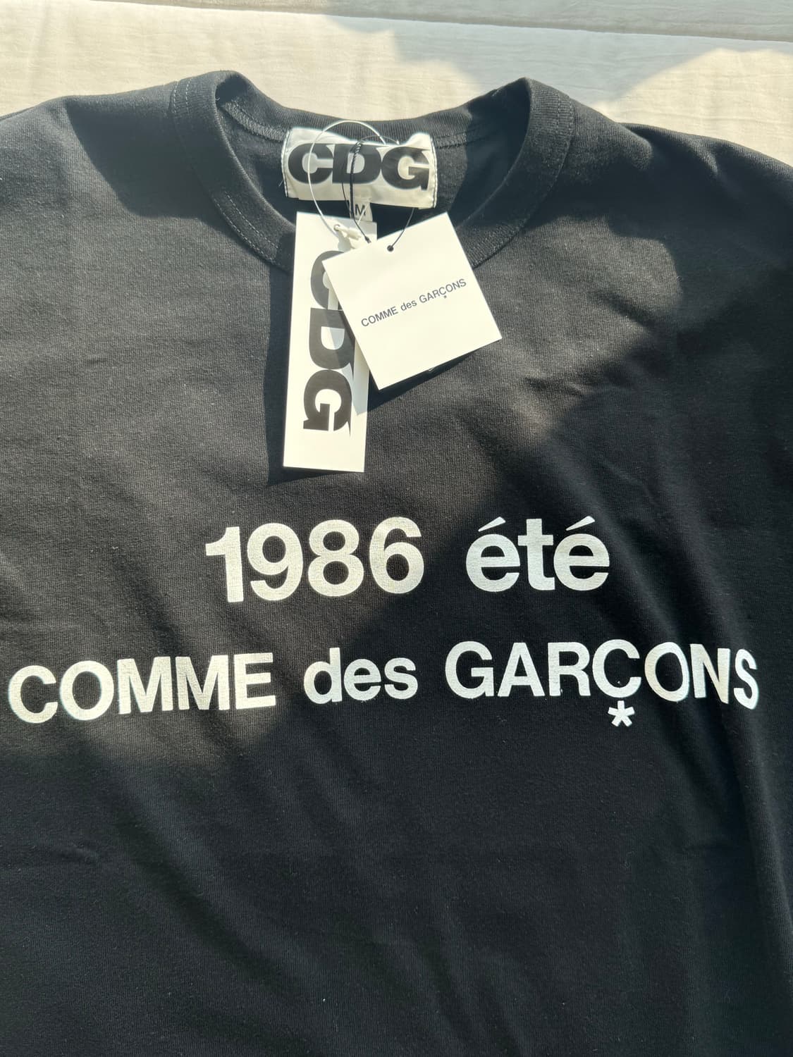 CDG 1986 꼼데가르송 반팔 티셔츠 블랙 상품이미지3