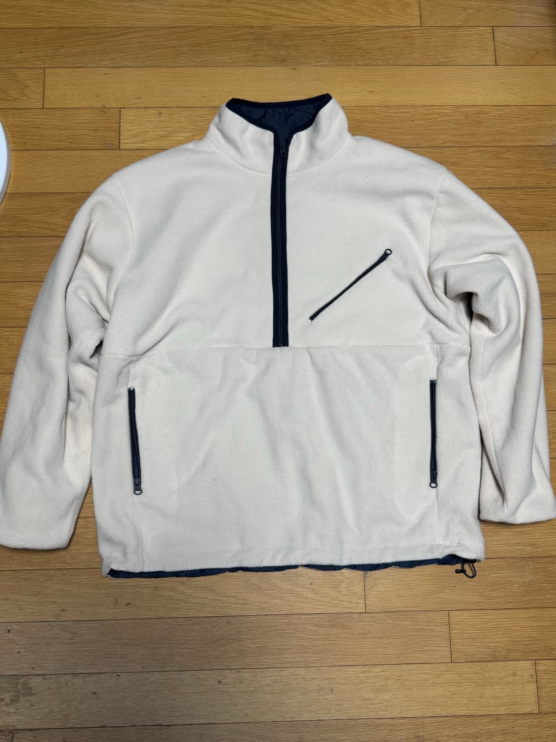 셔터 REVERSIBLE FLEECE JACKET (IVORY) L 상품이미지2