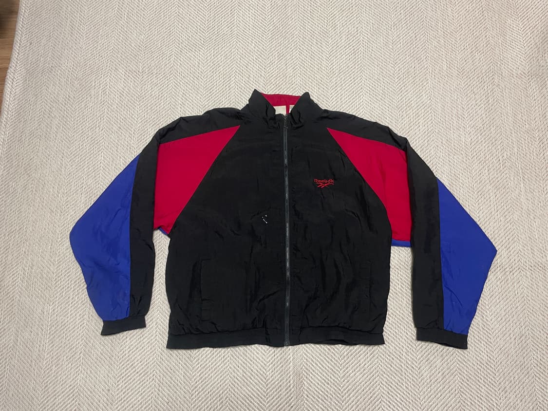리복 90s 벡터 로고 트라이컬러 윈드브레이커 자켓 J03156 상품이미지1