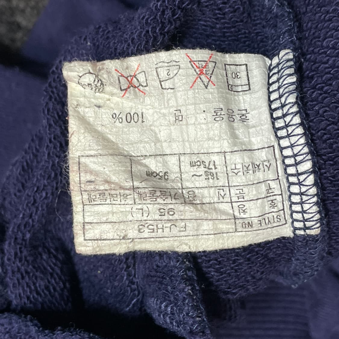 90s 삼나스포츠 나이키 멀티 배색 빅로고 자수 맨투맨 스웻셔츠 L 상품이미지7