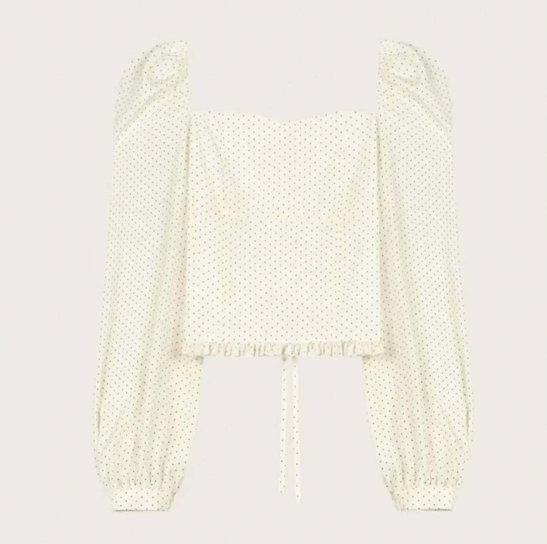 클리시어 도트 퍼프 블라우스  Vanilla dots puff blous 상품이미지1