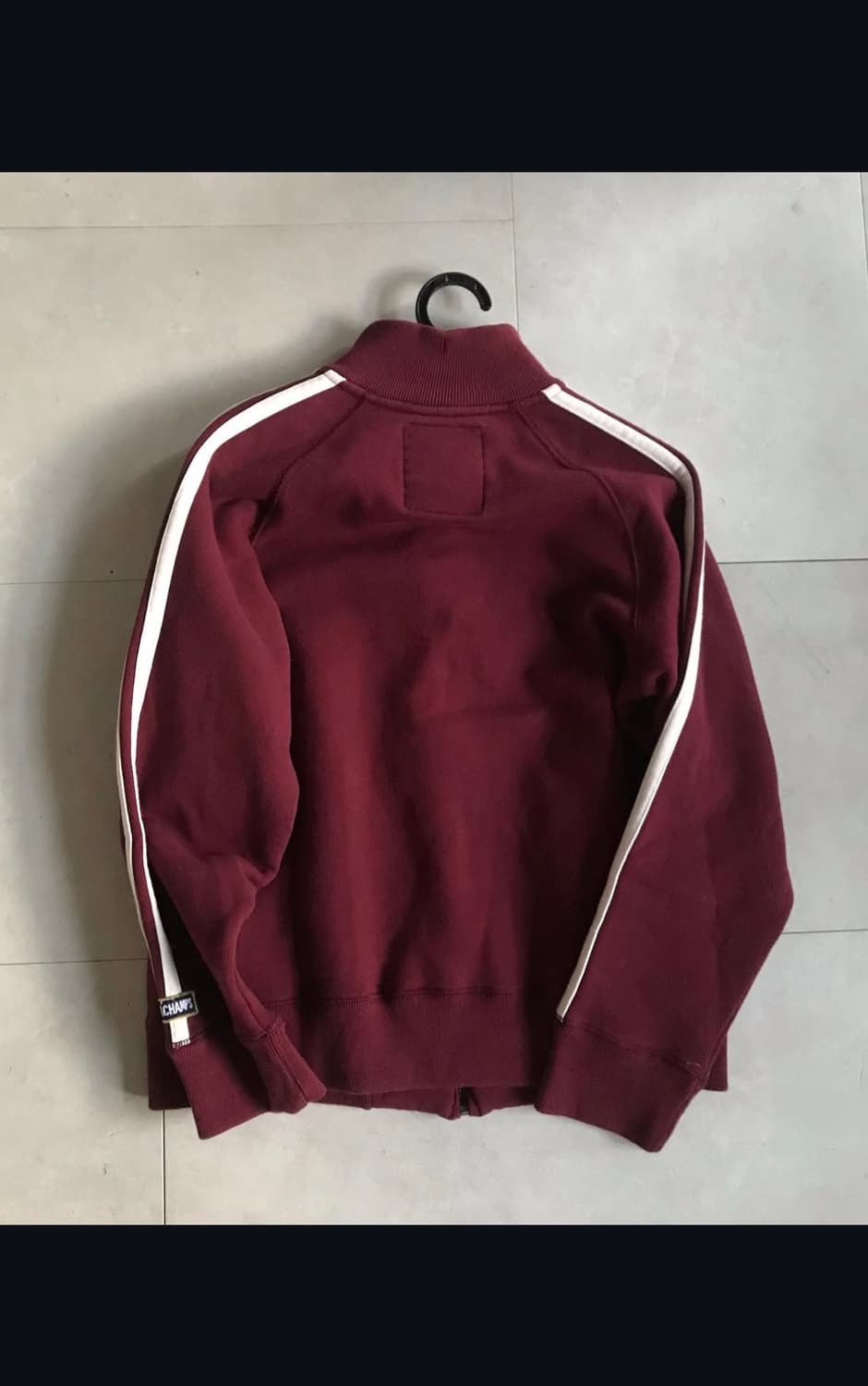 아베크롬비 버건디 트랙 면집업 상품이미지5