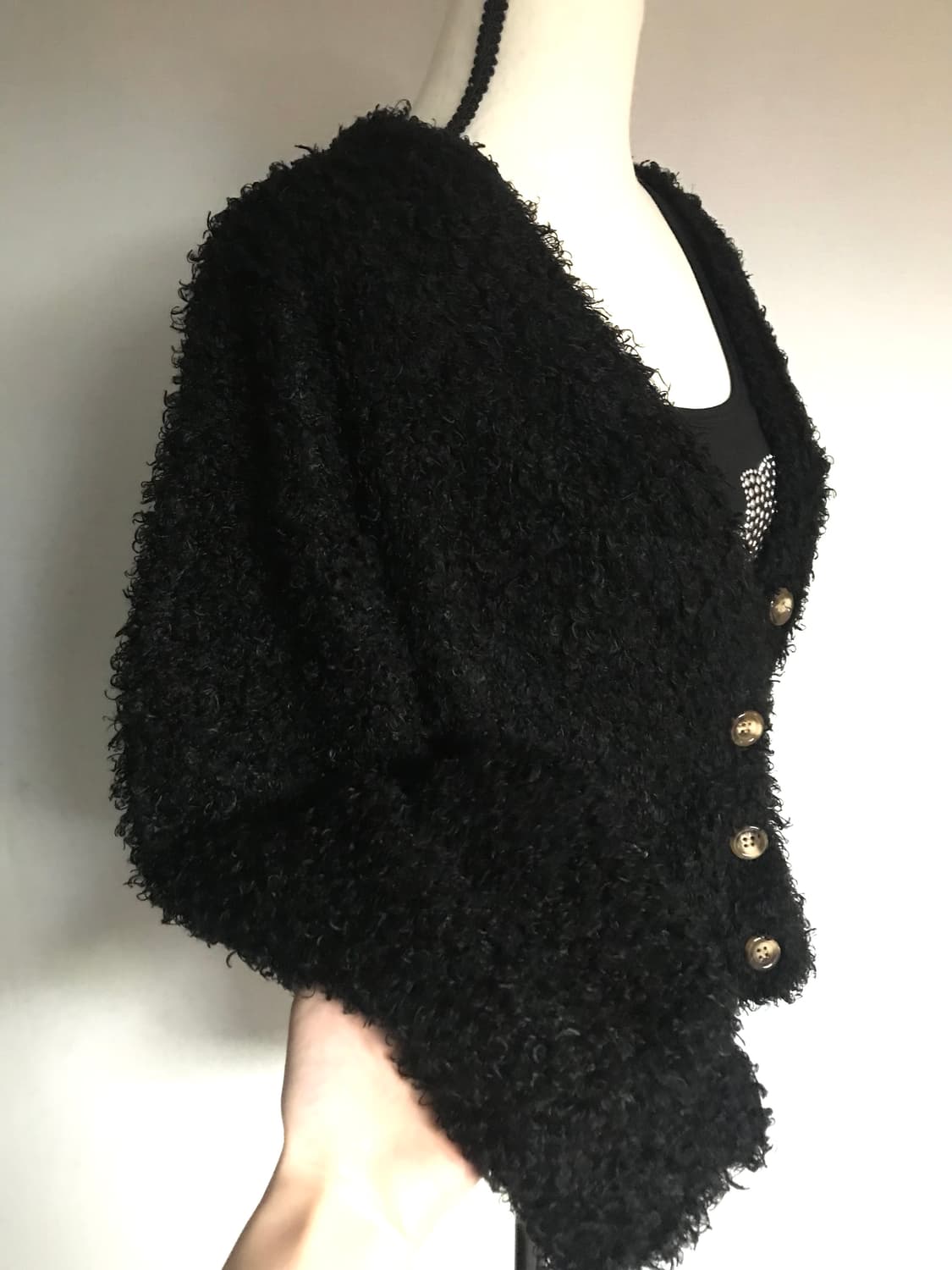 Shaggy Boucle Knit Cardigan 상품이미지2