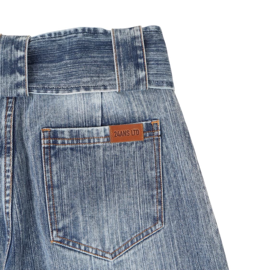 24ans 벨티드 플레어 데님팬츠 상품이미지6