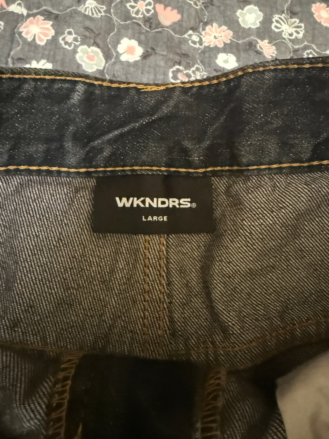 위캔더스 드워프 데님 팬츠 블랙 상품이미지5