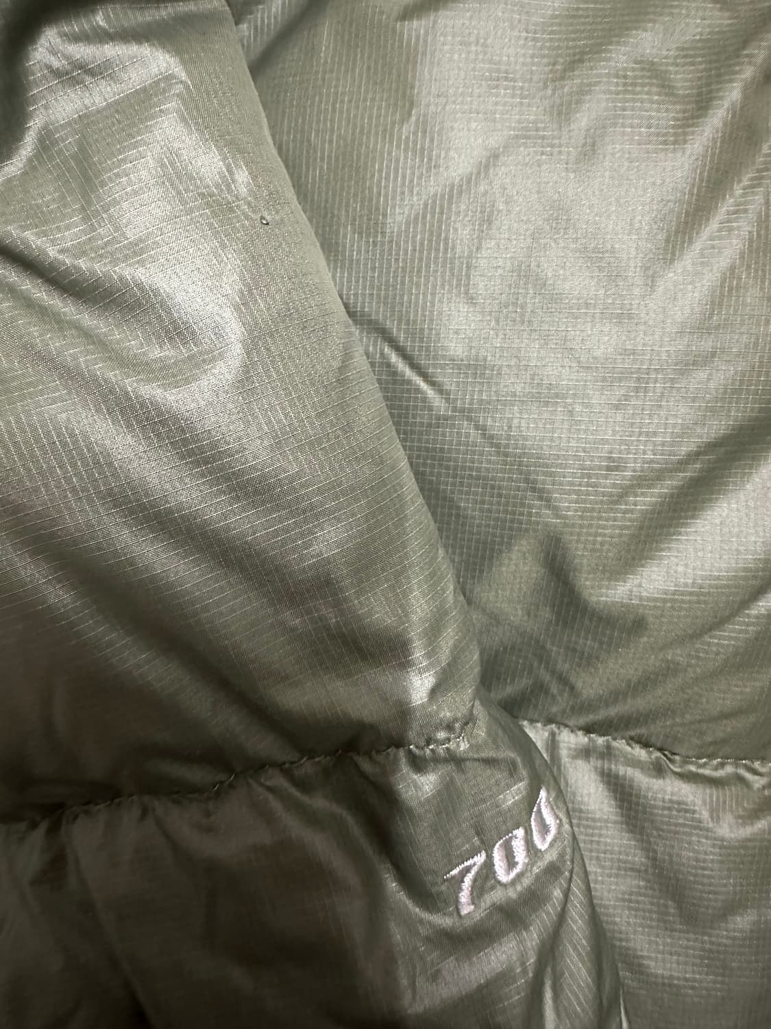 노스페이스 눕시 700 카키 희귀색상 패딩 상품이미지2