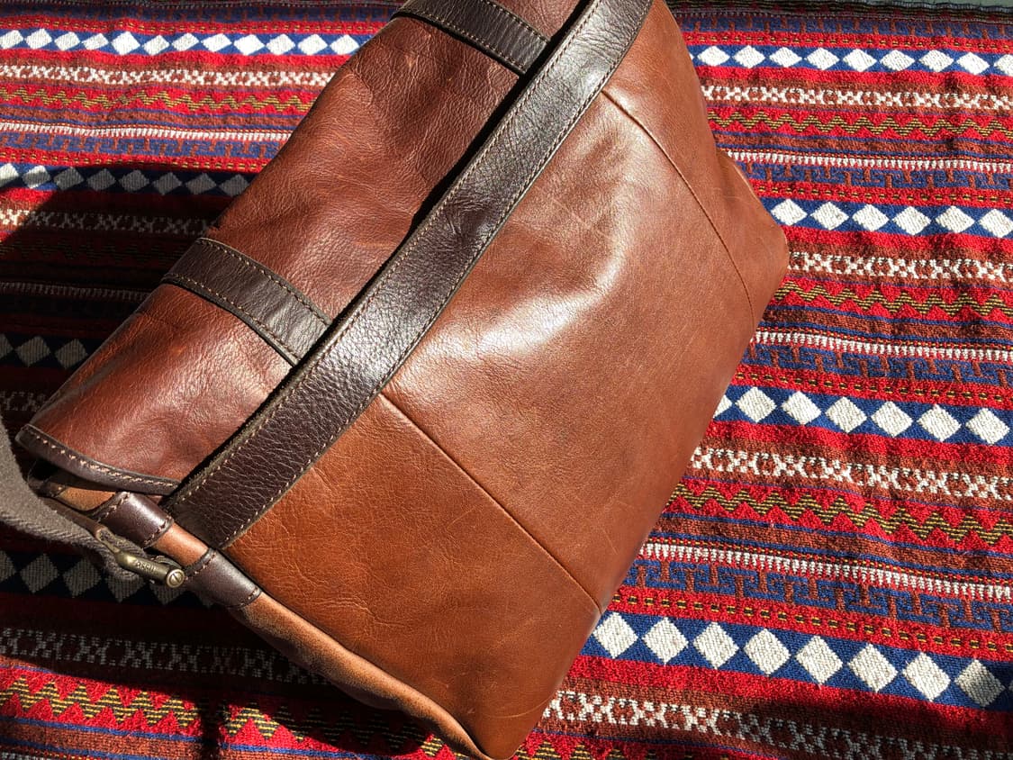 파슬 브라운 레더 브리프케이스 메신저백 상품이미지7