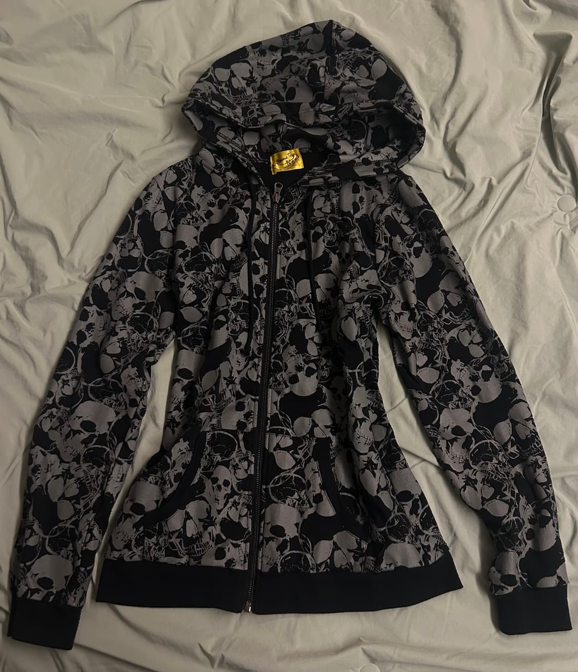 펑크 해골 후드집업 상품이미지1