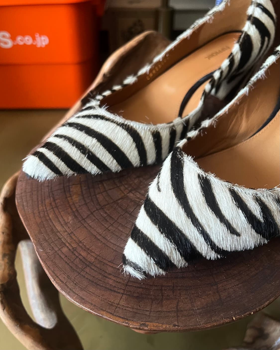 PIPPICHIC ピッピシック Calf-Hair Zebra Pumps 상품이미지3