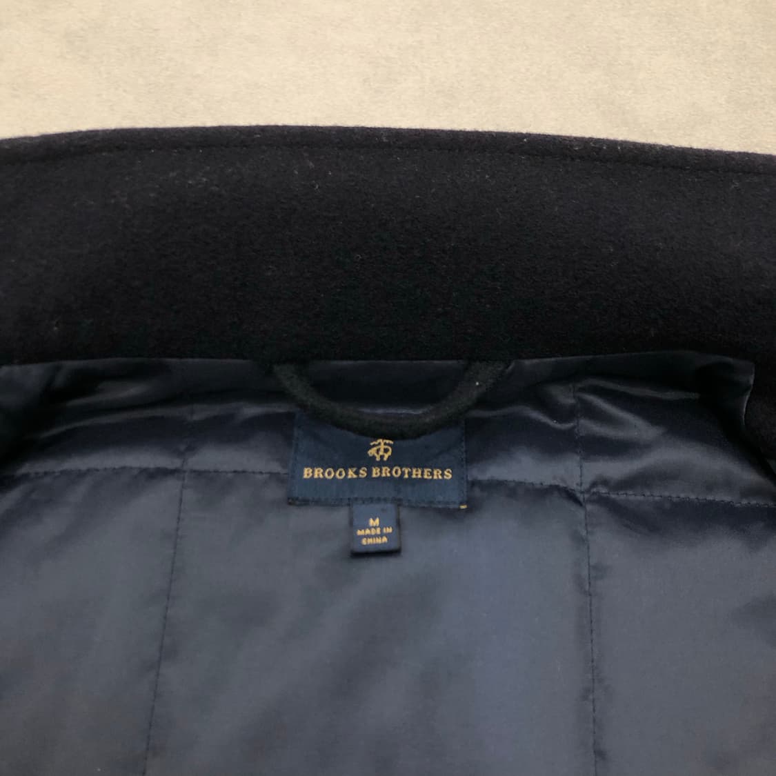 브룩스브라더스 프리마로프트 울 패딩 야상 필드 자켓 네이비 M 상품이미지4