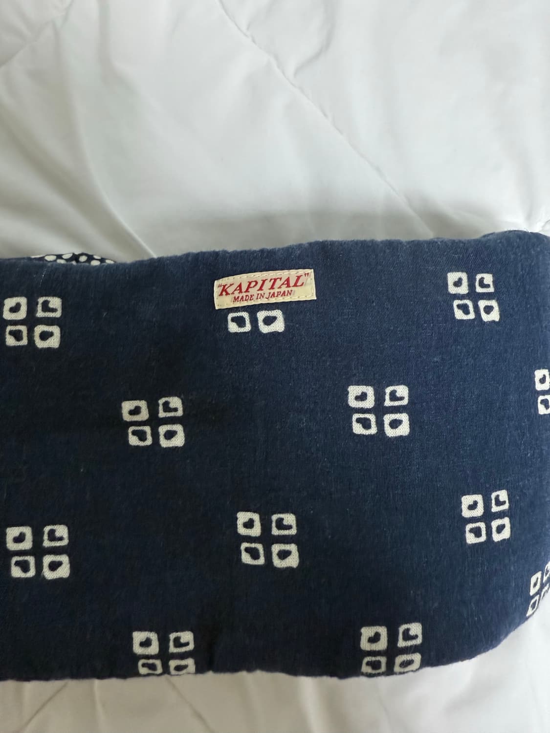 캐피탈 KAPITAL 레이온 반다나 패턴 케사 머플러 네이비 상품이미지8