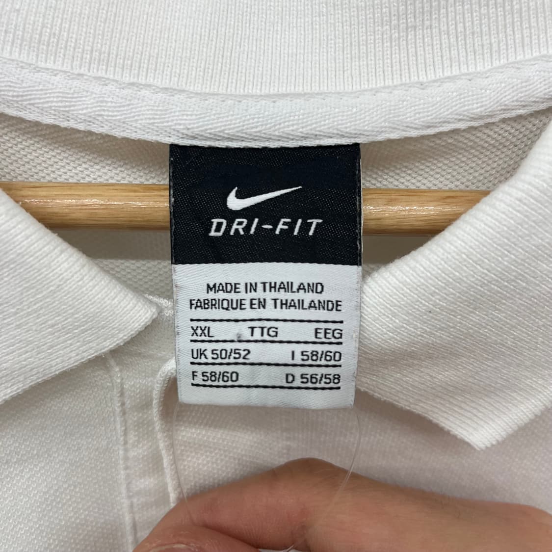 나이키 화이트 폴로티 DB 패치 남성XXL 상품이미지3