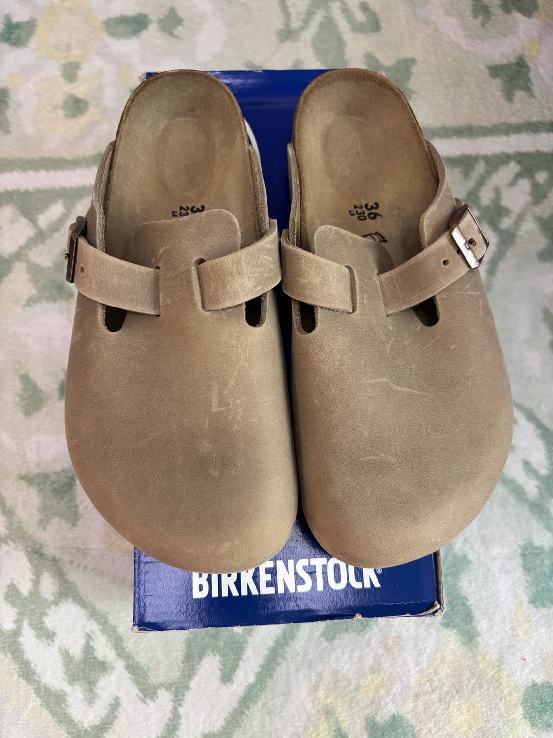 (새상품) 버켄스탁 보스턴 타바코 브라운 230/2개보유 상품이미지1