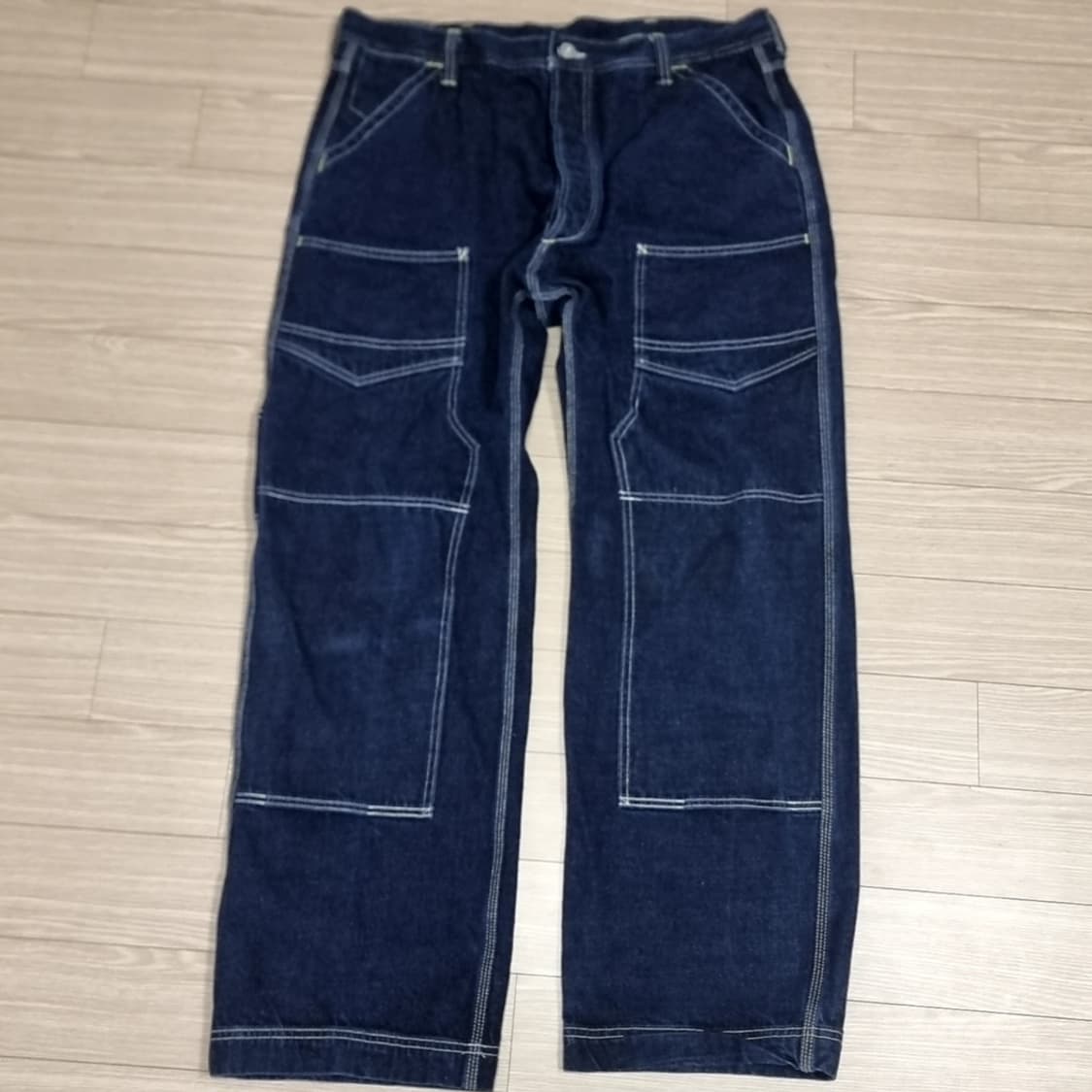 대륙아메카지 레드토네이도 아메카지데님 워크 오버롤팬츠 (다크블루) 상품이미지1