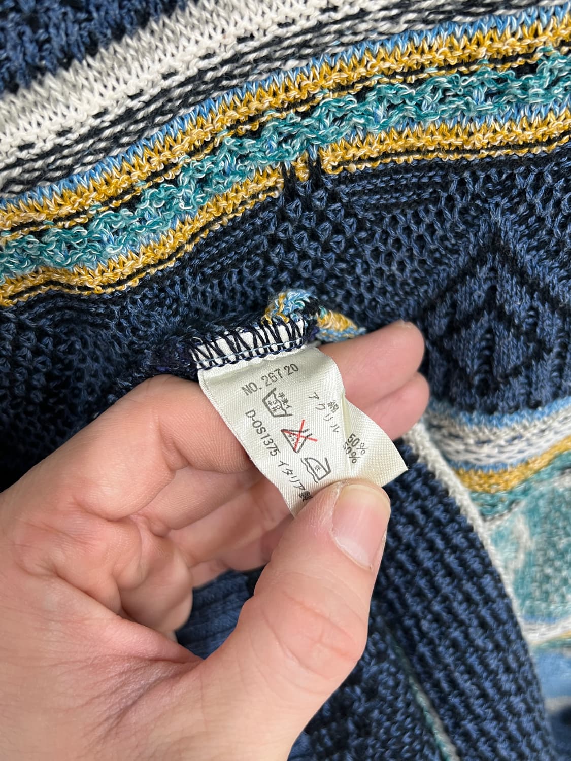 College 쿠지 스타일 빈티지 꽈배기 케이블 니트 상품이미지5