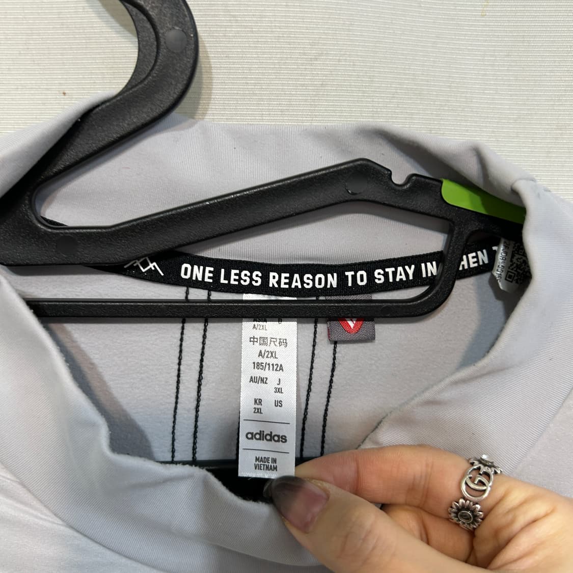 아디다스 골프 보온 퀄트 목넥 긴팔 티셔츠 110 상품이미지2