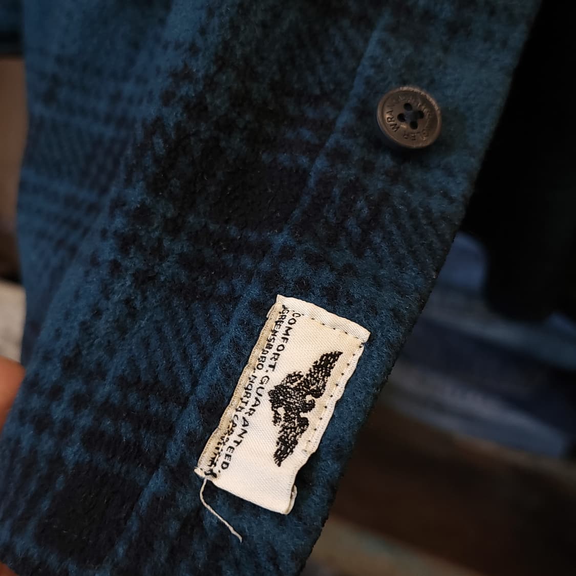 90s 랭글러 플리스 워크셔츠 플란넬 셔츠 청록색 xl 상품이미지9