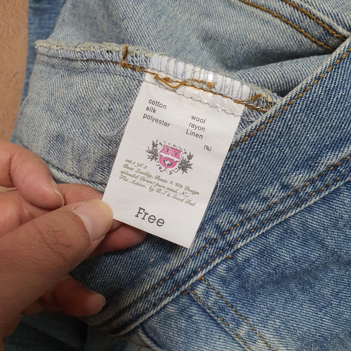 ✨ (바배) 빈티지 와펜 패치워크 데님 자켓  상품이미지6