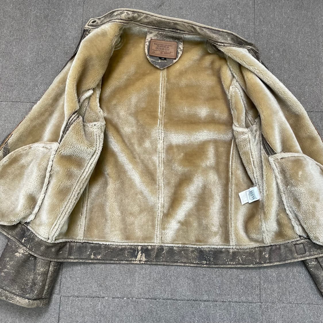 90’s guess 게스 빈티지 시어링 무스탕 자켓  상품이미지8