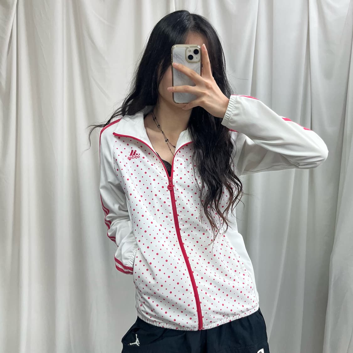 Adidas pink dot pattern jersey 상품이미지1