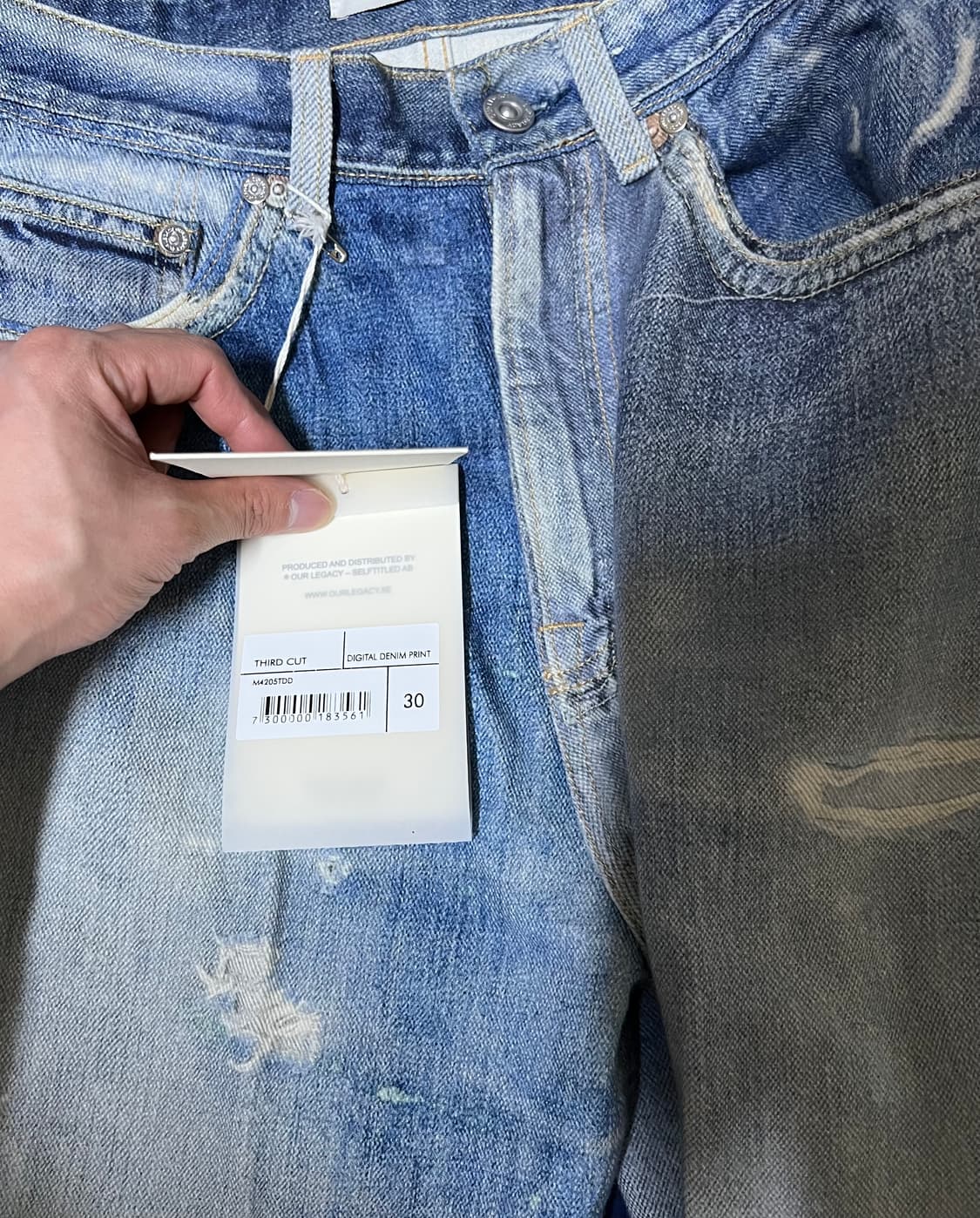 아워레가시 써드컷 디지털 데님 프린트 30 상품이미지6