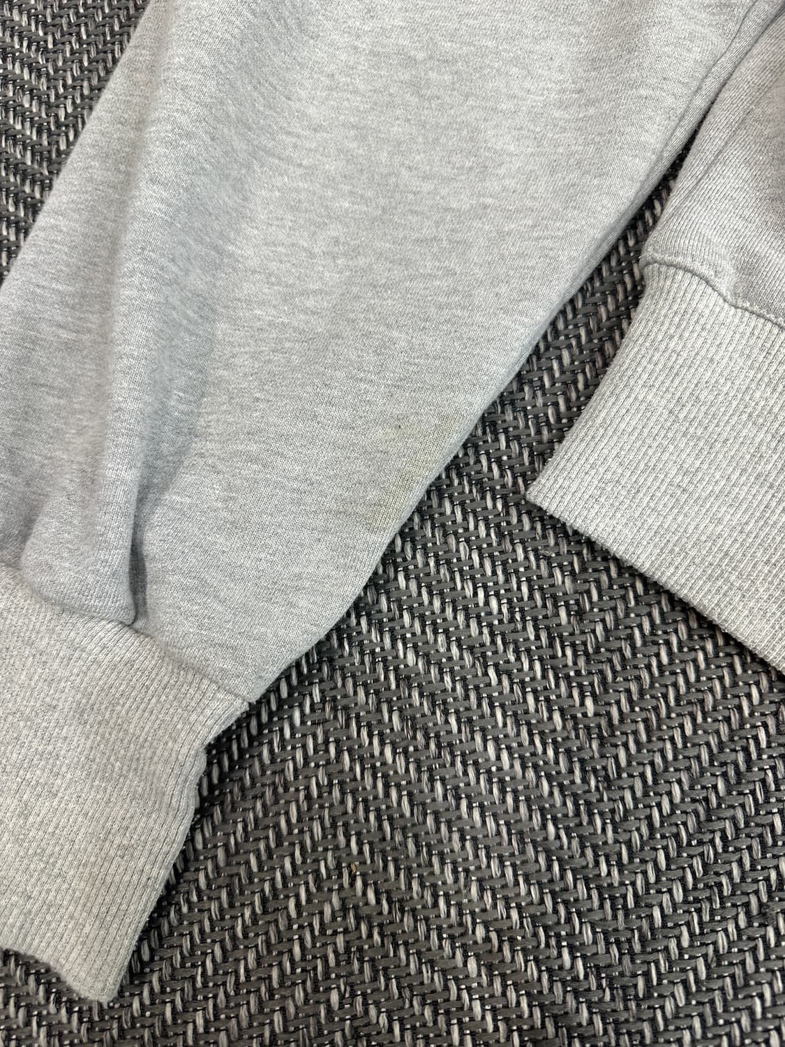 우알롱 크롭 후드집업 그레이 상품이미지3