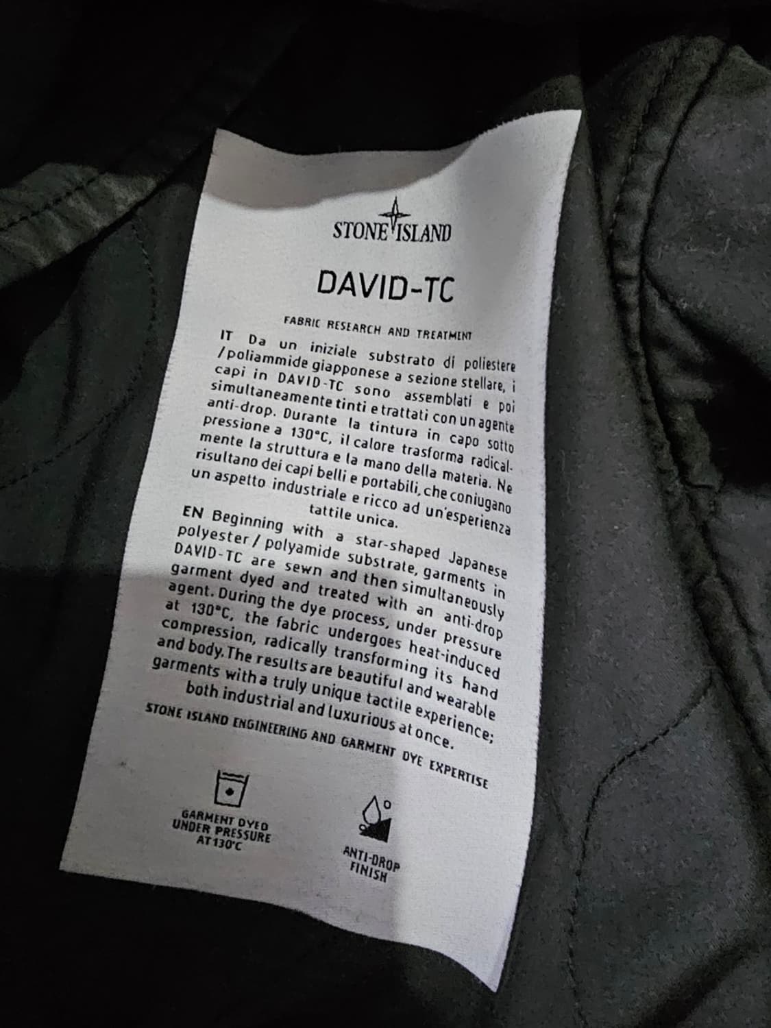 정품 스톤아일랜드 다비드 TC 트렌치 코트 자켓 90 / S 상품이미지5