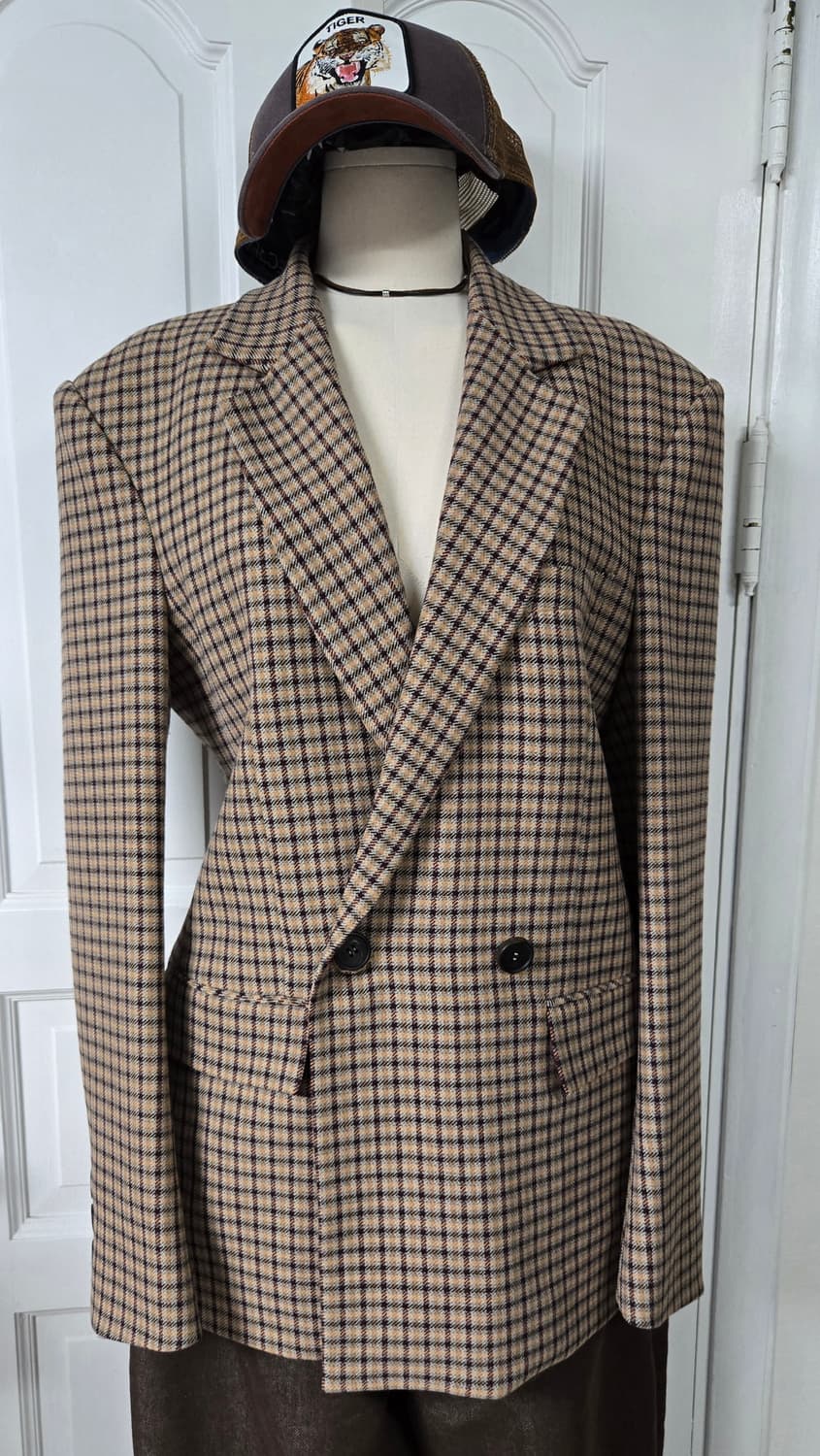 뮤제 musee 체크자켓 상품이미지2