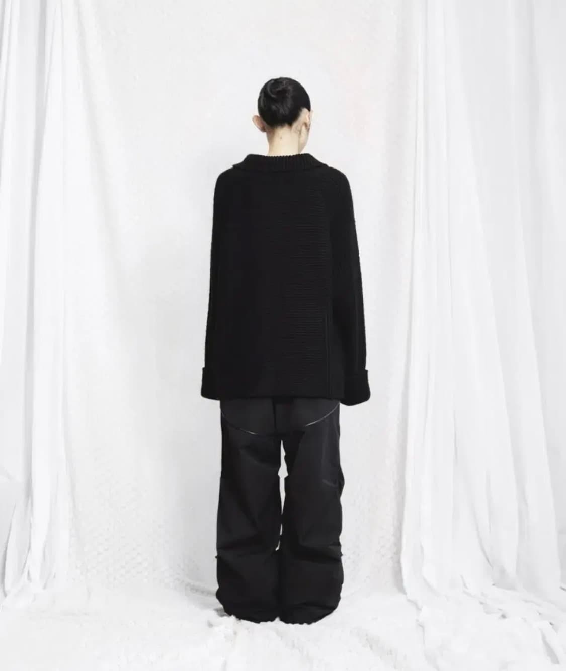 코이세이오 suu 스트랩 팬츠 블랙 상품이미지2