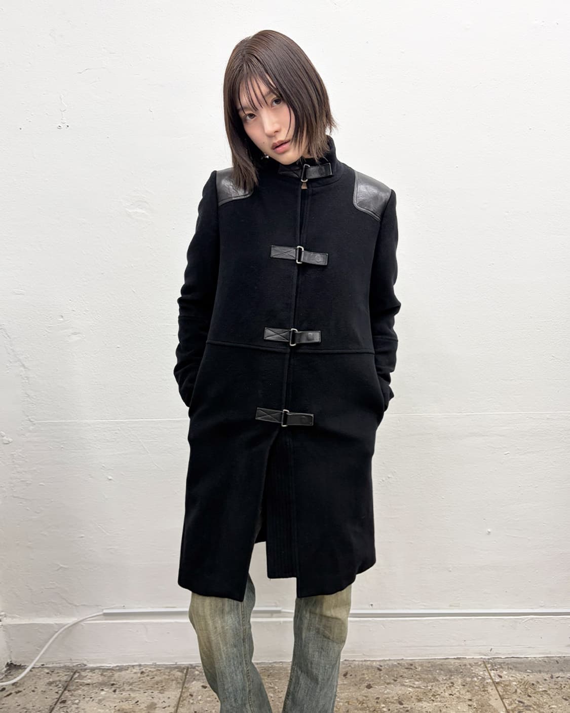 조셉 레더 패널 토글 코트 상품이미지1