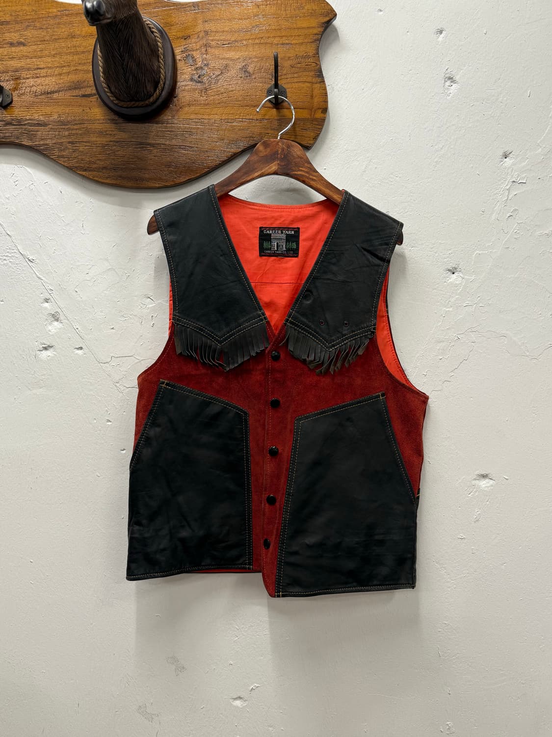 66) Reversible Leather & Suede Fringe We 상품이미지1