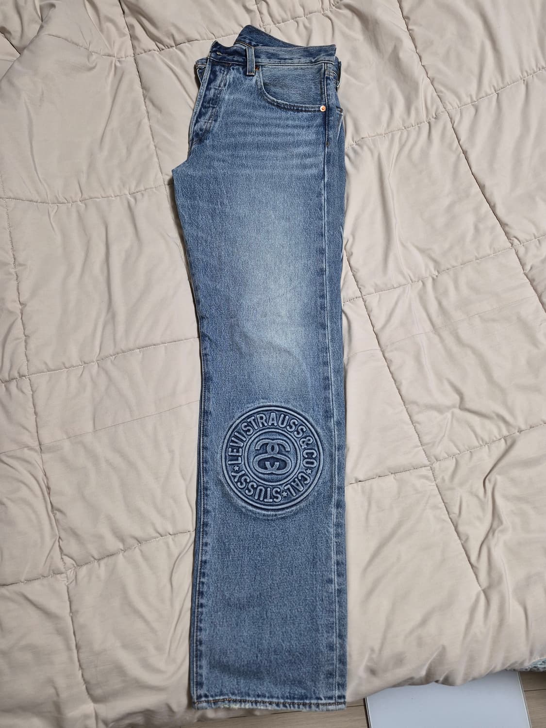 스투시 x 리바이스 501 인디고 워시 판매합니다 상품이미지3